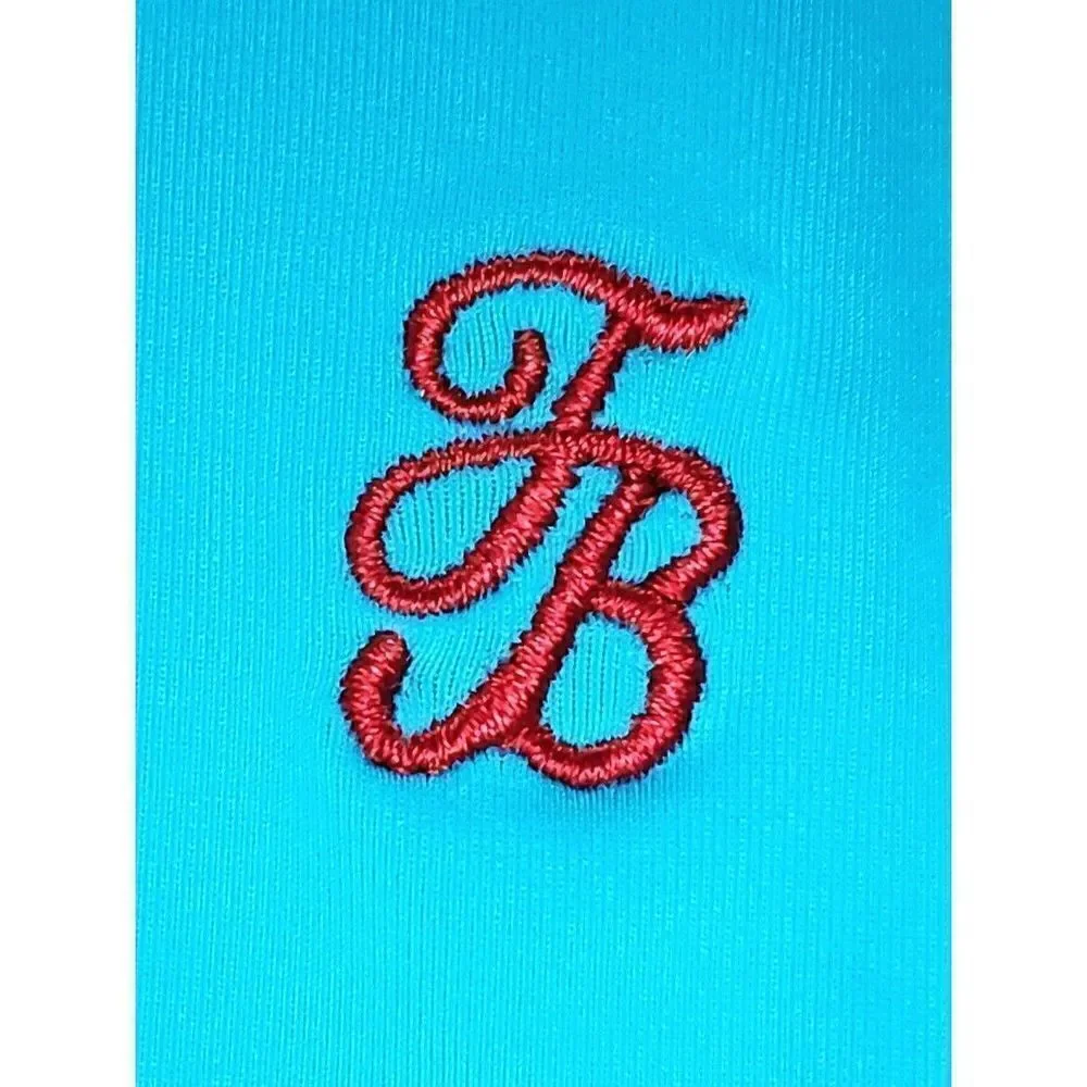 New Tommy Bahama Rashguard Boy's Size Medium Swim Long Sleeve Blue Aqua Pool